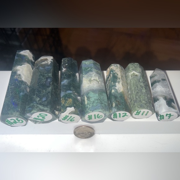 Moss agate tower bundle - Picture 2 of 2
